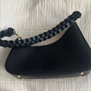 Fashion Bug Black Braided Shoulder Bag